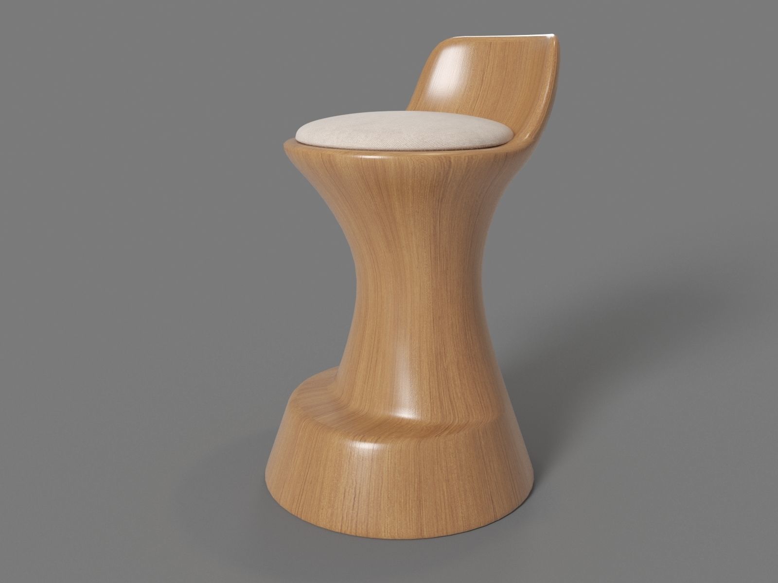 Bar Stool 3D model_5