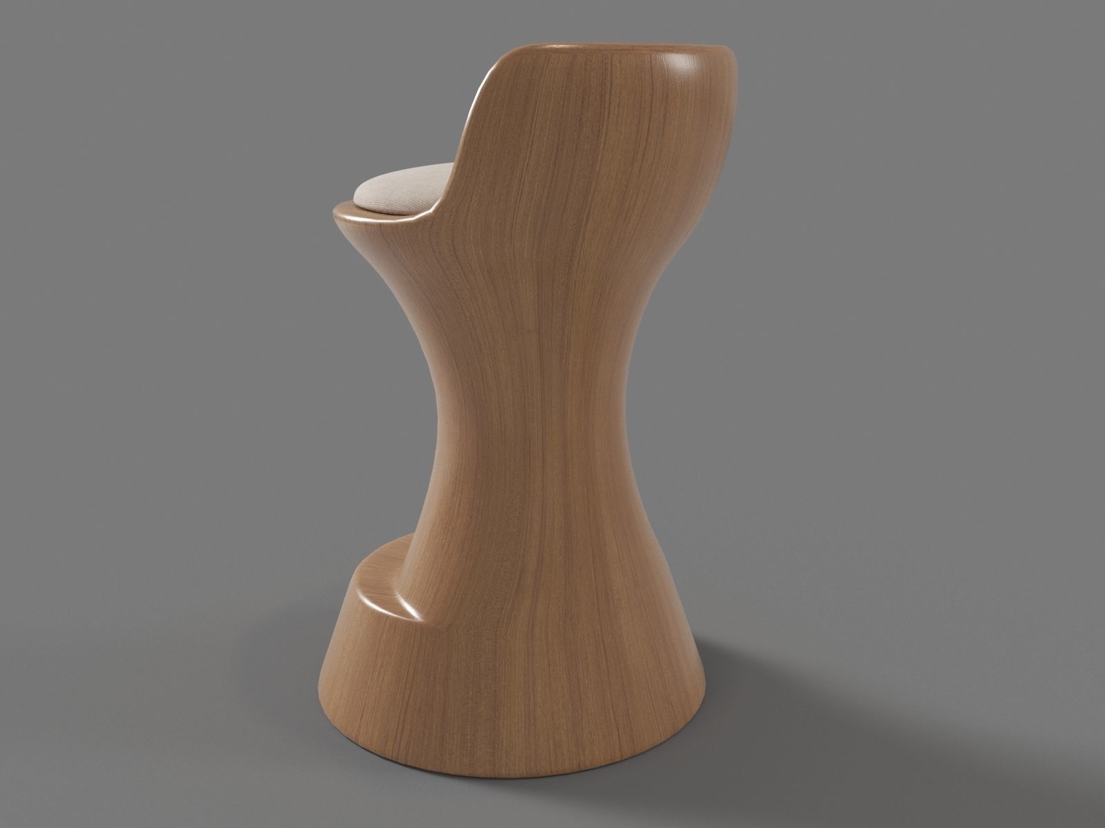 Bar Stool 3D model_3