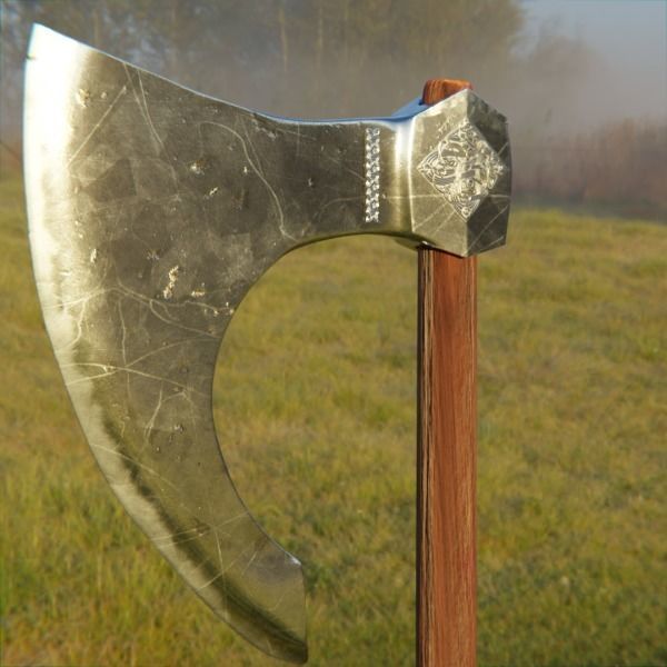 Viking Axe 3D model_3