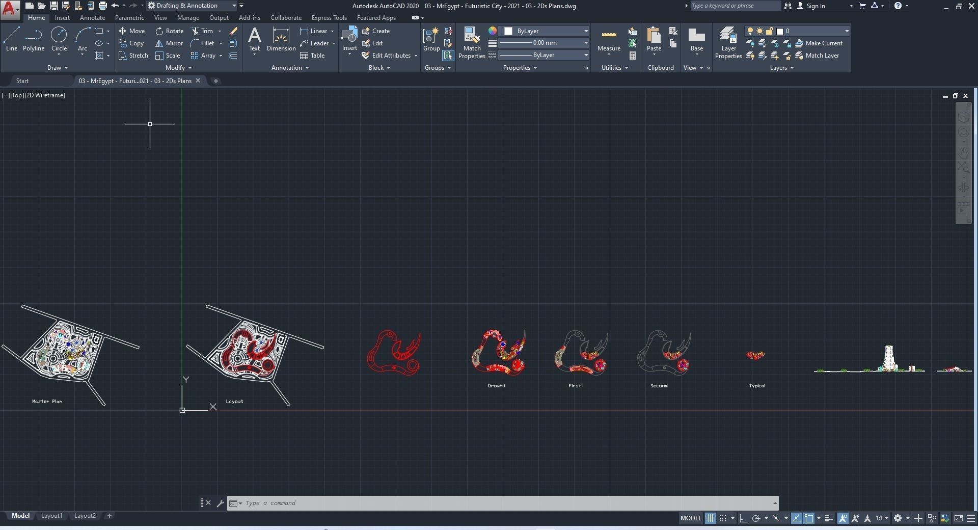 0015 - Futuristic City - 2021 - 03 - 2Ds Plans - 3Ds Files 3D model_27