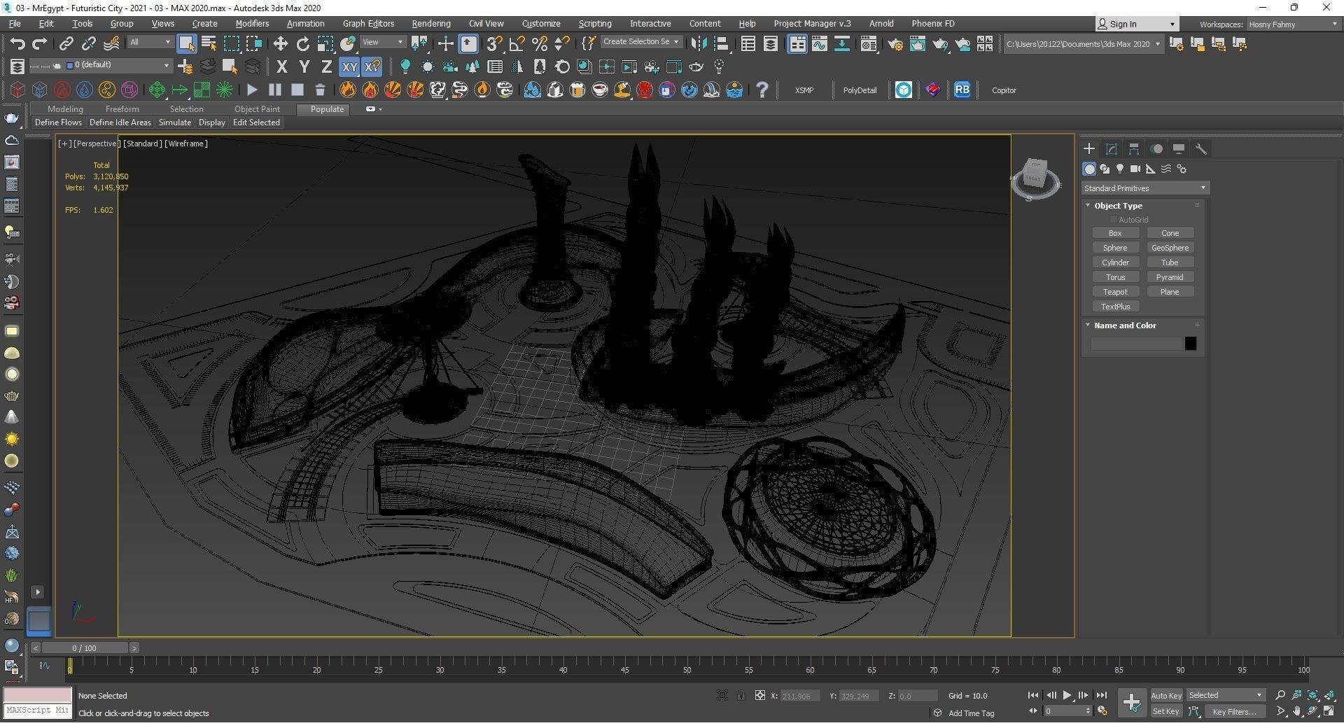 0015 - Futuristic City - 2021 - 03 - 2Ds Plans - 3Ds Files 3D model_24