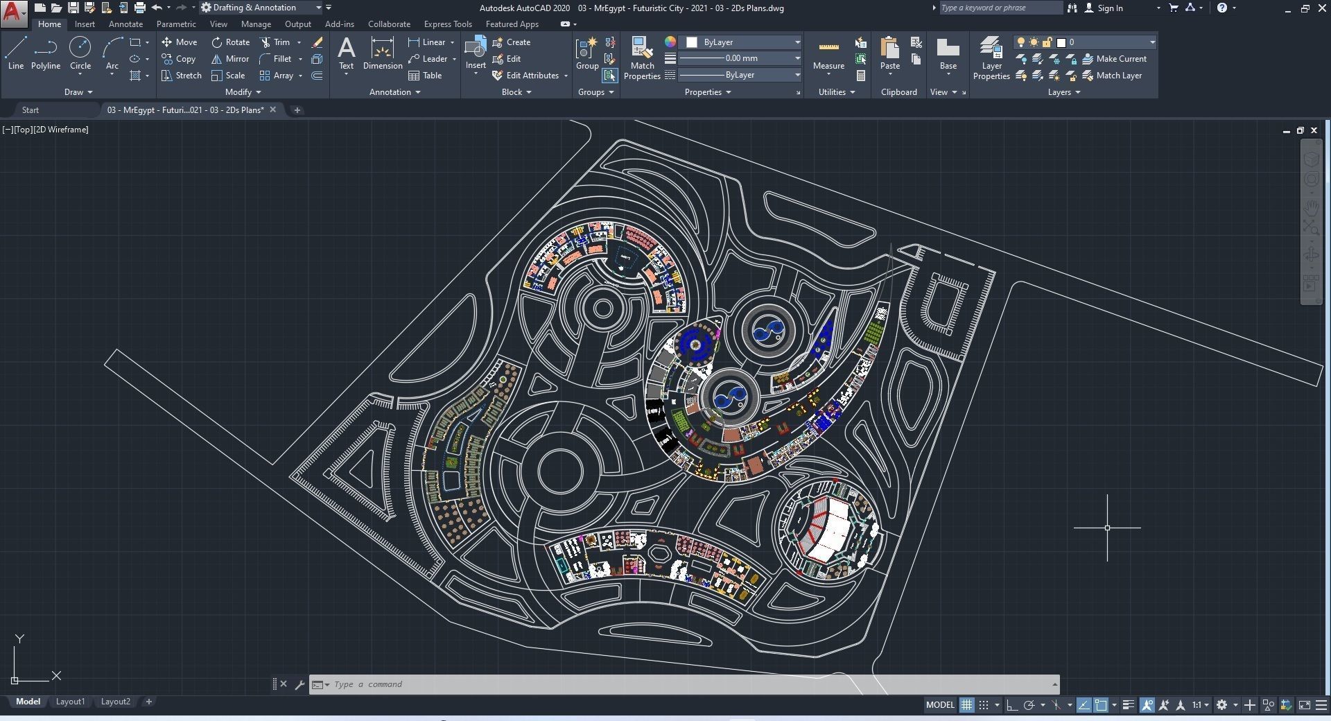 0015 - Futuristic City - 2021 - 03 - 2Ds Plans - 3Ds Files 3D model_28