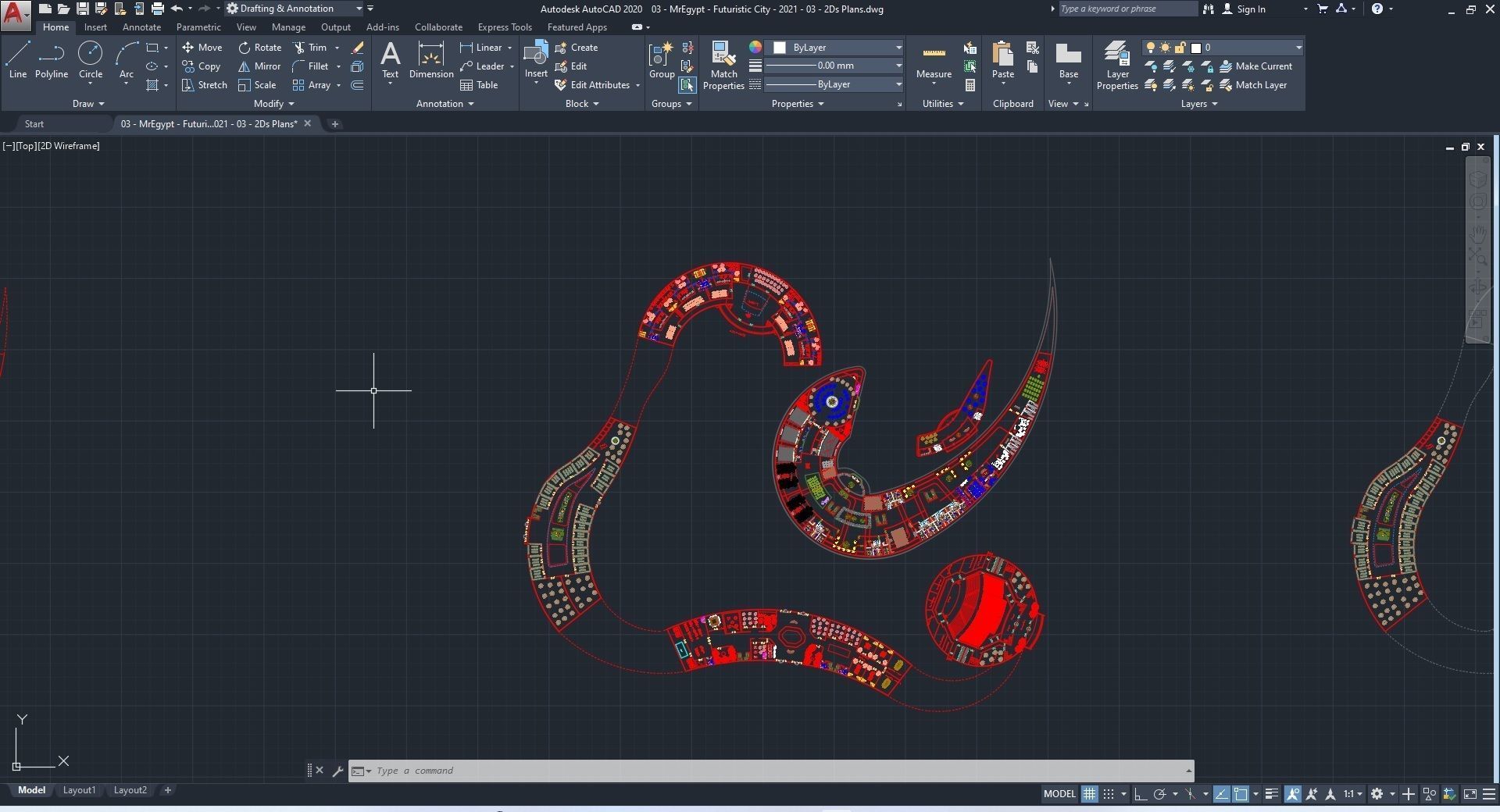 0015 - Futuristic City - 2021 - 03 - 2Ds Plans - 3Ds Files 3D model_30