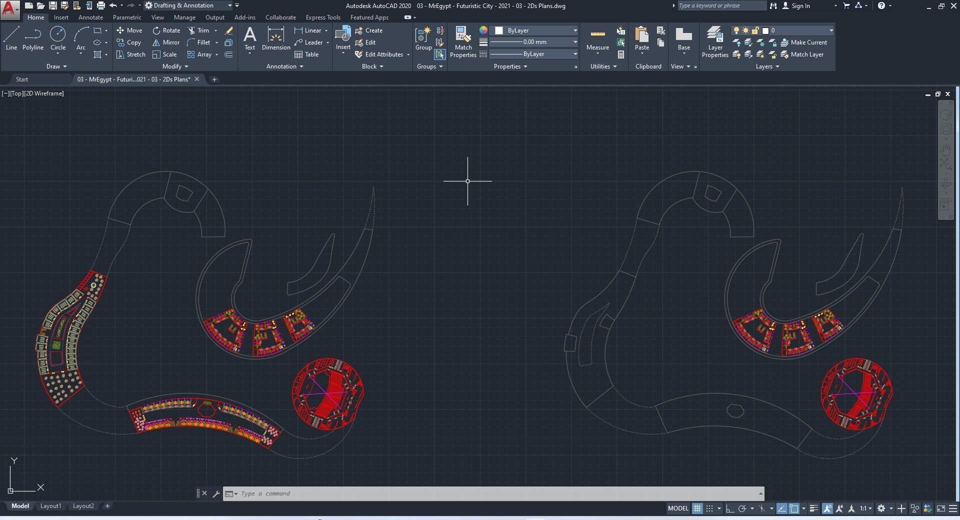 0015 - Futuristic City - 2021 - 03 - 2Ds Plans - 3Ds Files 3D model_31