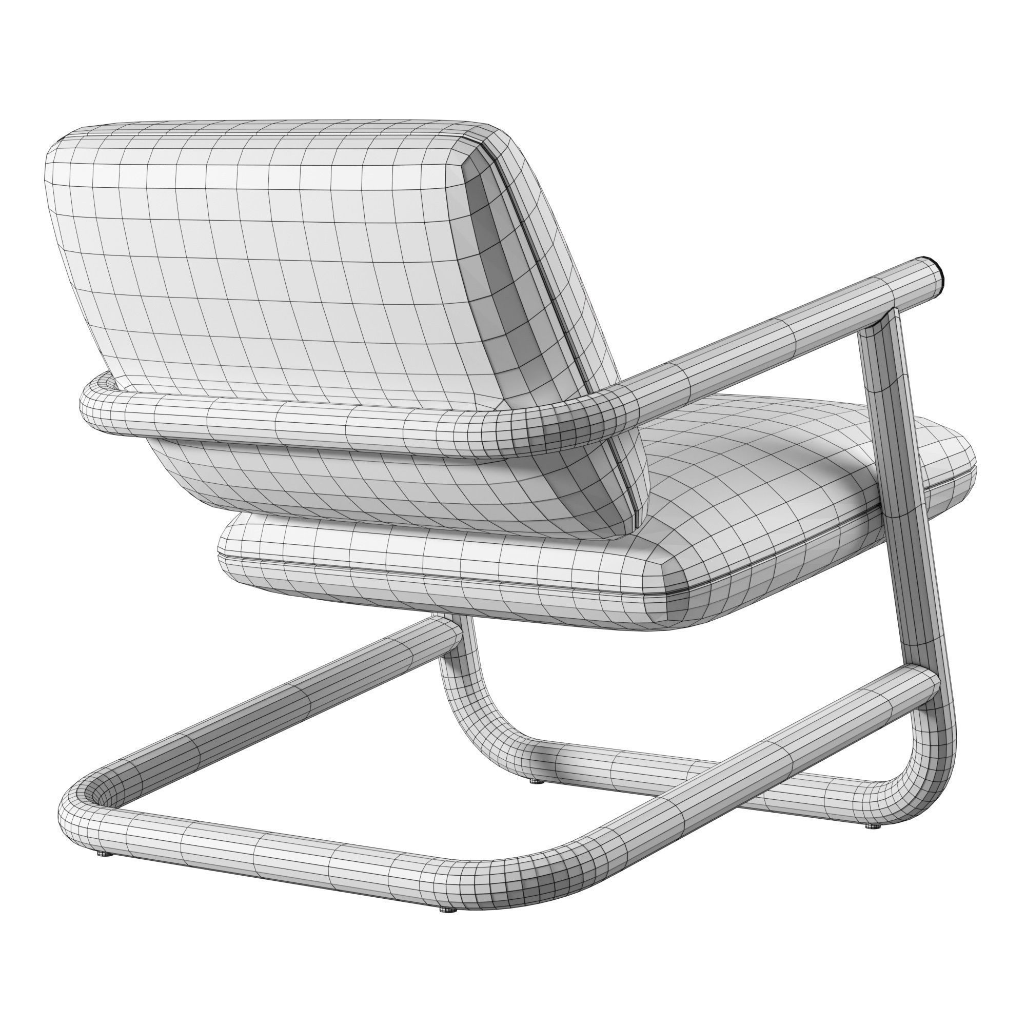 Armchair By Desalto 3D model_12