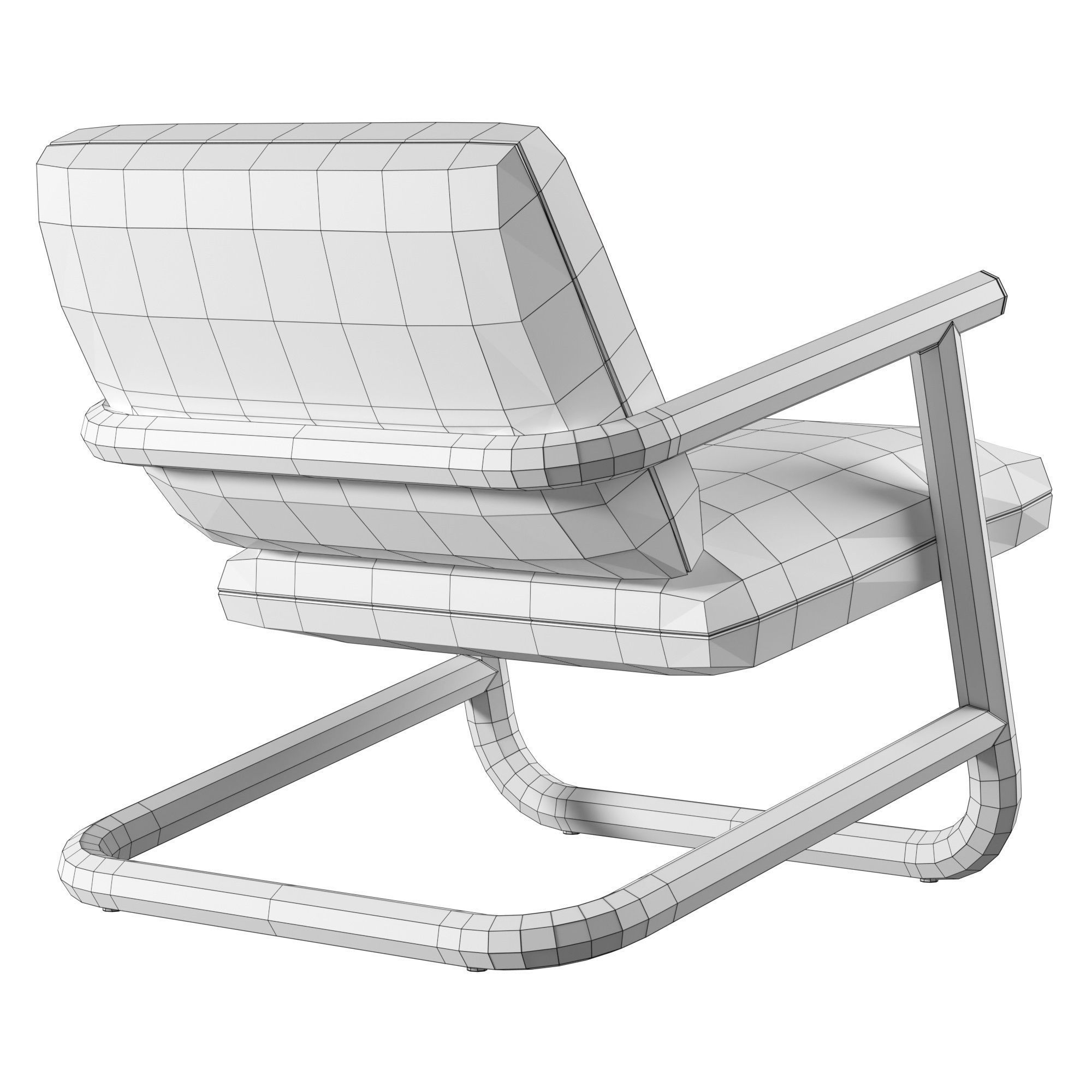 Armchair By Desalto 3D model_10