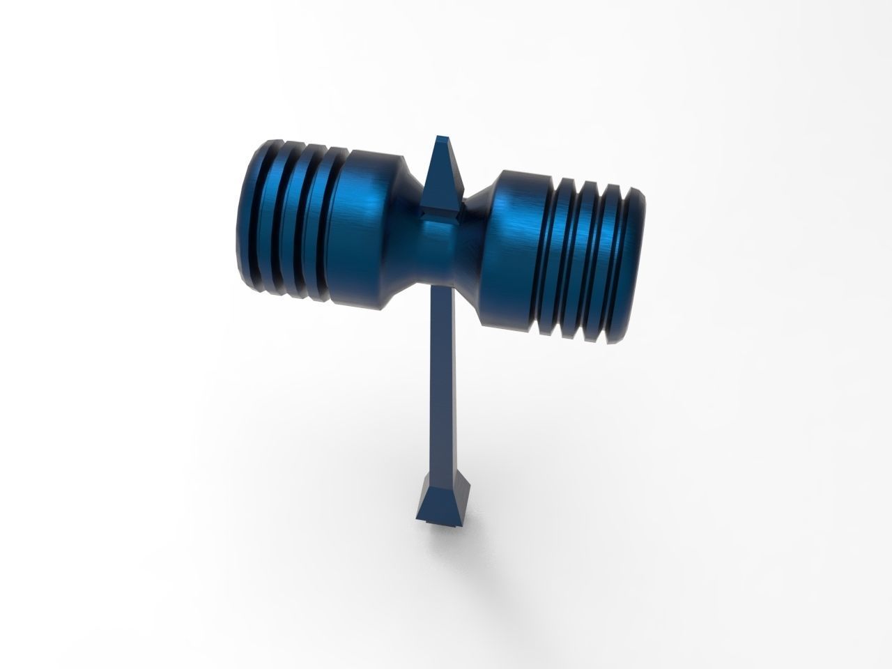 plastic rubber hammer 3D model_4