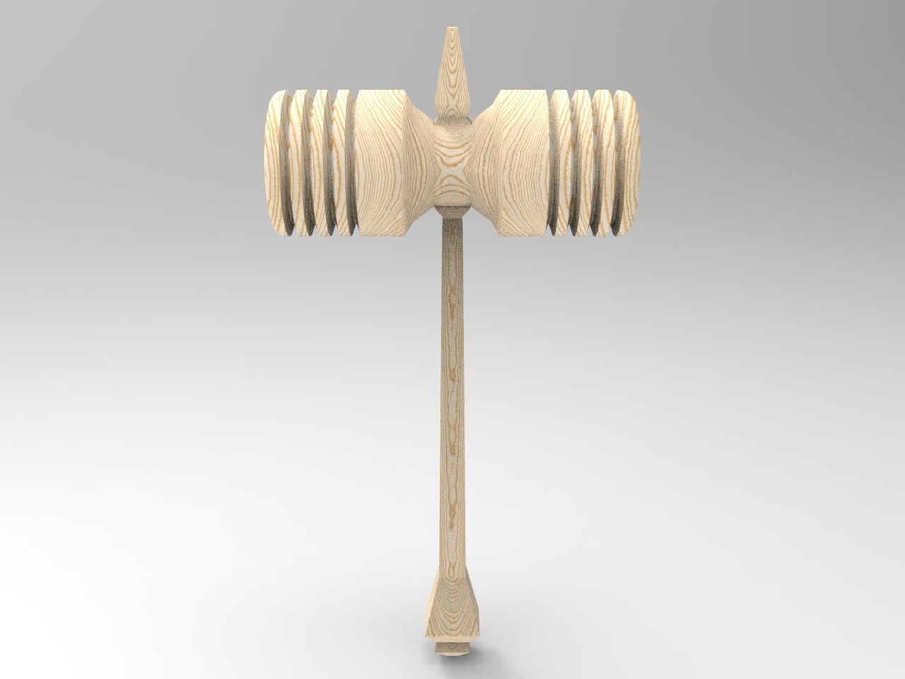plastic rubber hammer 3D model_14
