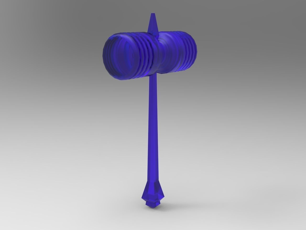 plastic rubber hammer 3D model_10