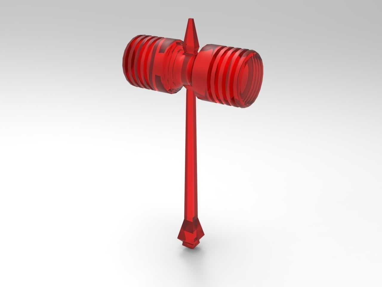 plastic rubber hammer 3D model_8