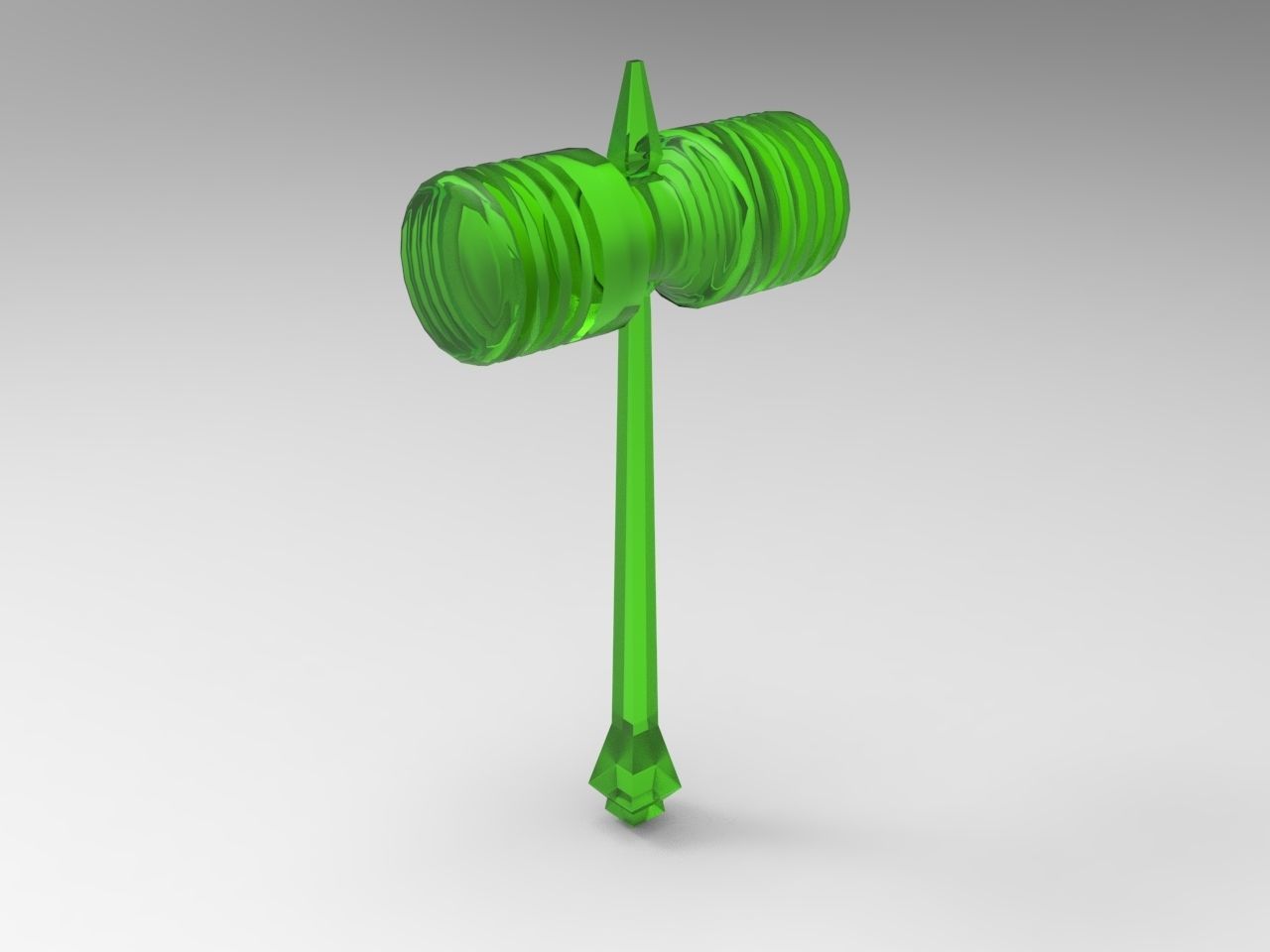 plastic rubber hammer 3D model_7