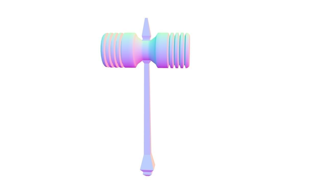 plastic rubber hammer 3D model_18
