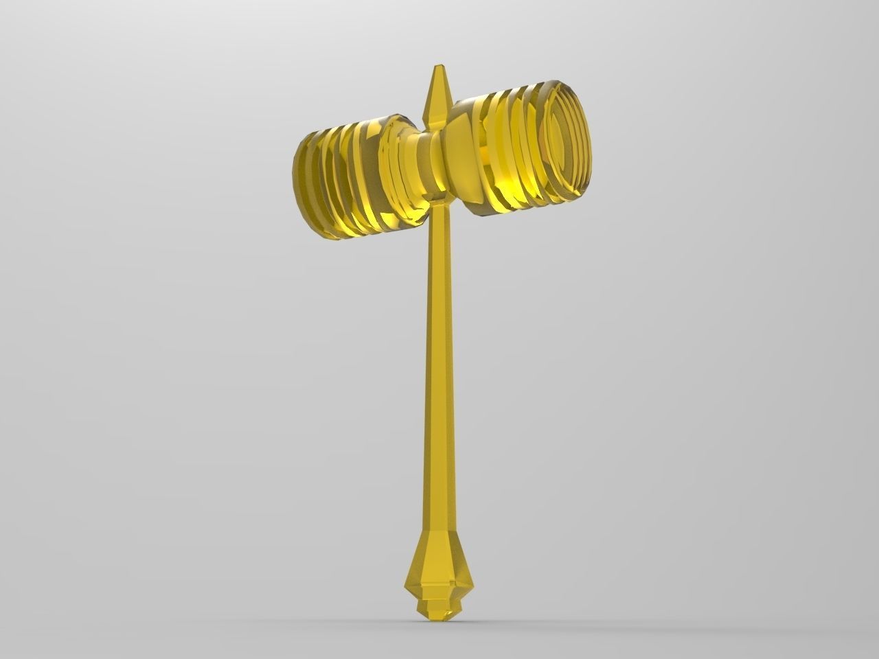 plastic rubber hammer 3D model_9