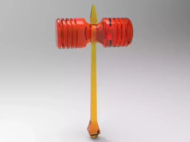 plastic rubber hammer 3D model