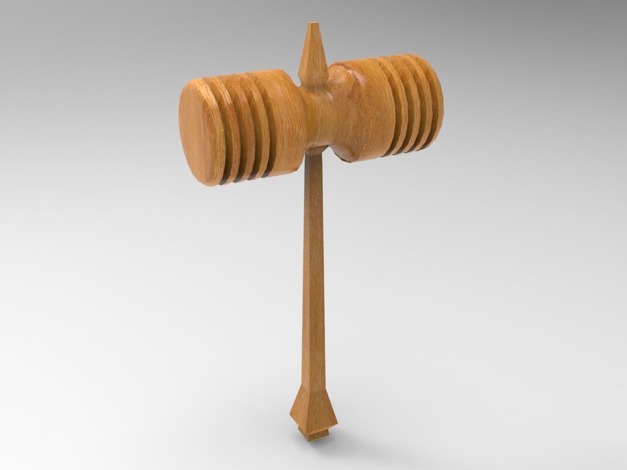 plastic rubber hammer 3D model_12