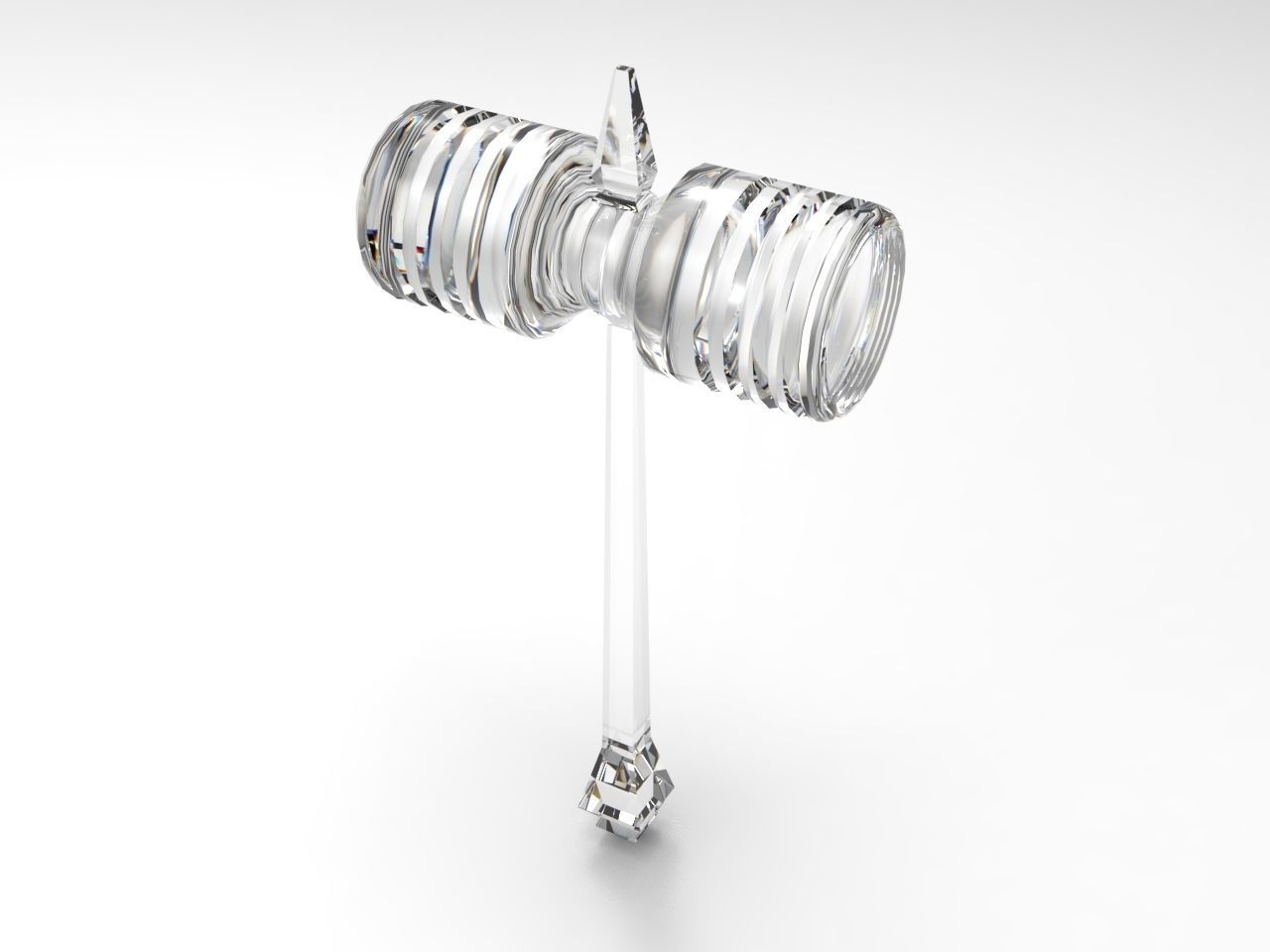 plastic rubber hammer 3D model_6