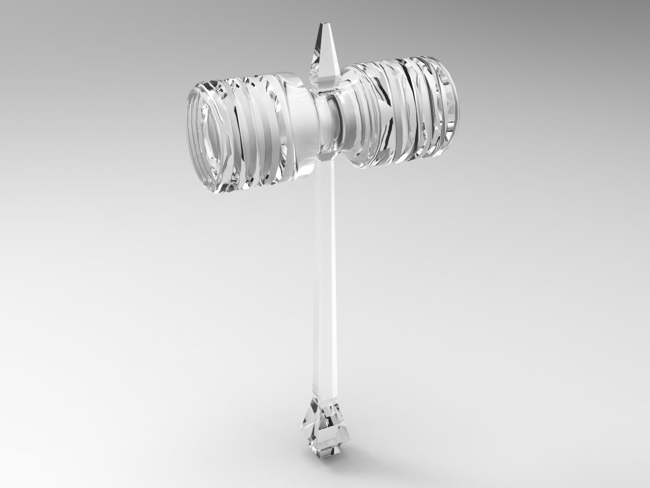 plastic rubber hammer 3D model_11