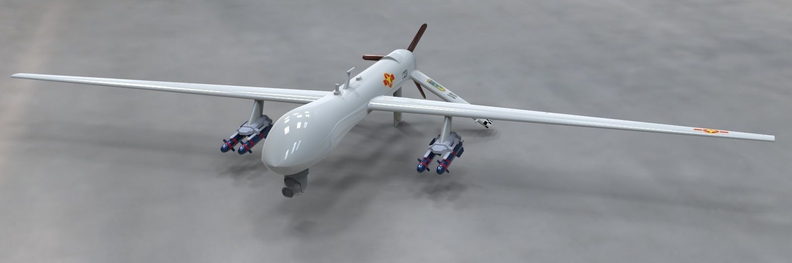 US DRONE 3D model_2