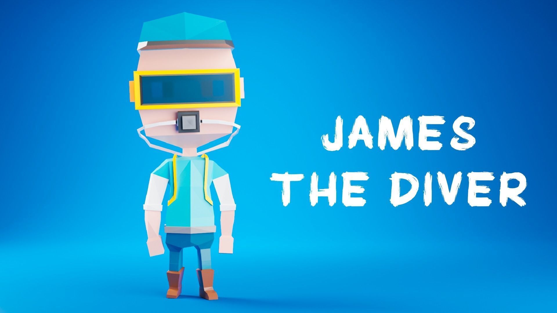 3D Rigged and Animated Characters Pack of 5 Low-poly 3D model_11