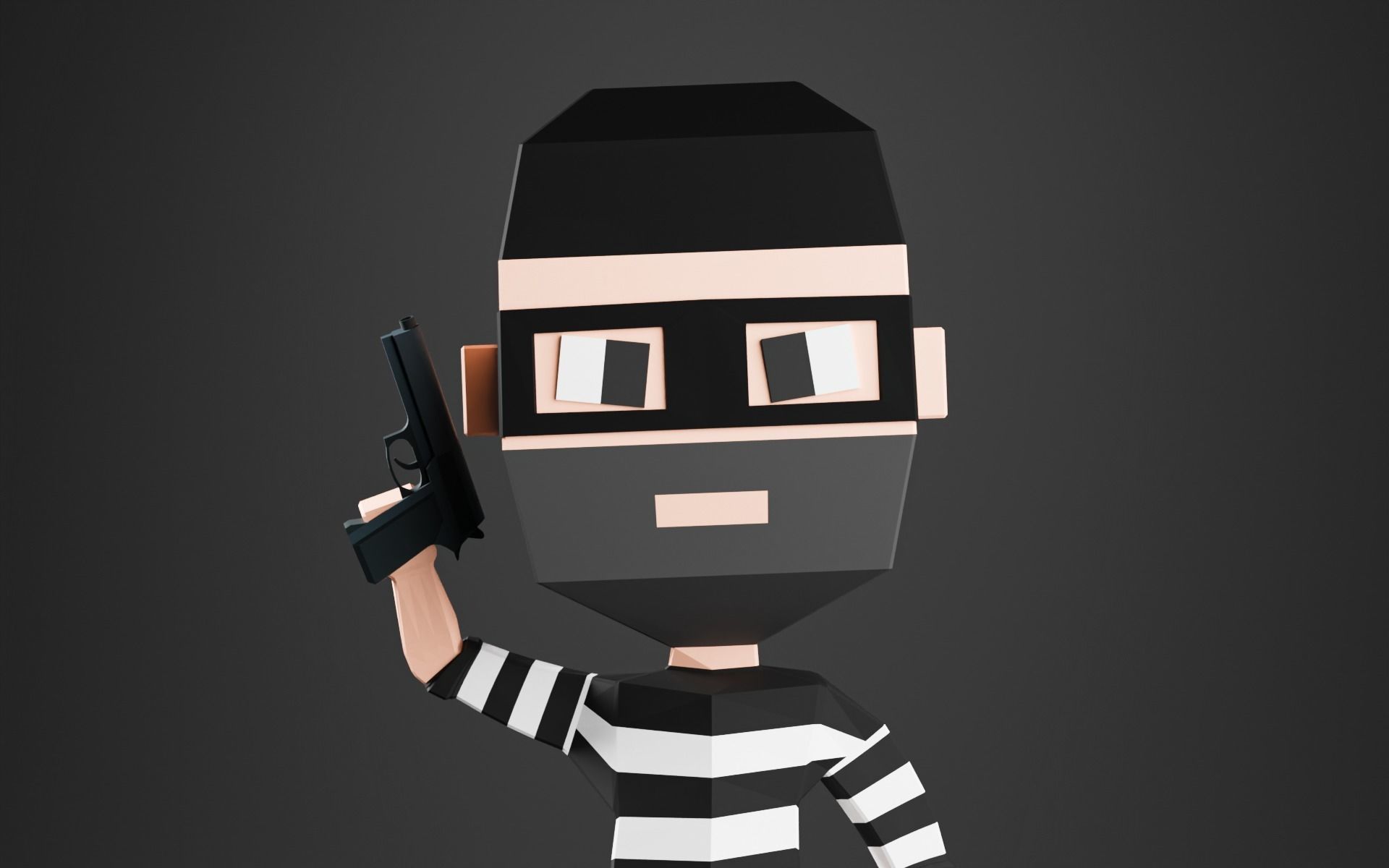 3D Rigged and Animated Characters Pack of 5 Low-poly 3D model_10