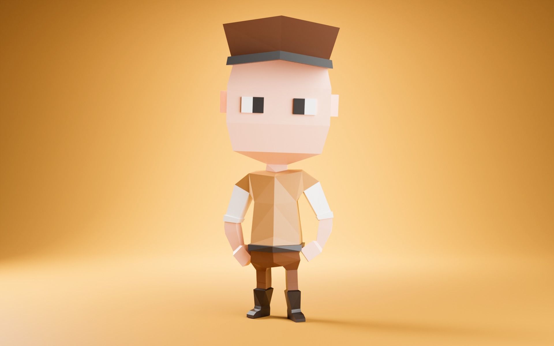 3D Rigged and Animated Characters Pack of 5 Low-poly 3D model_21
