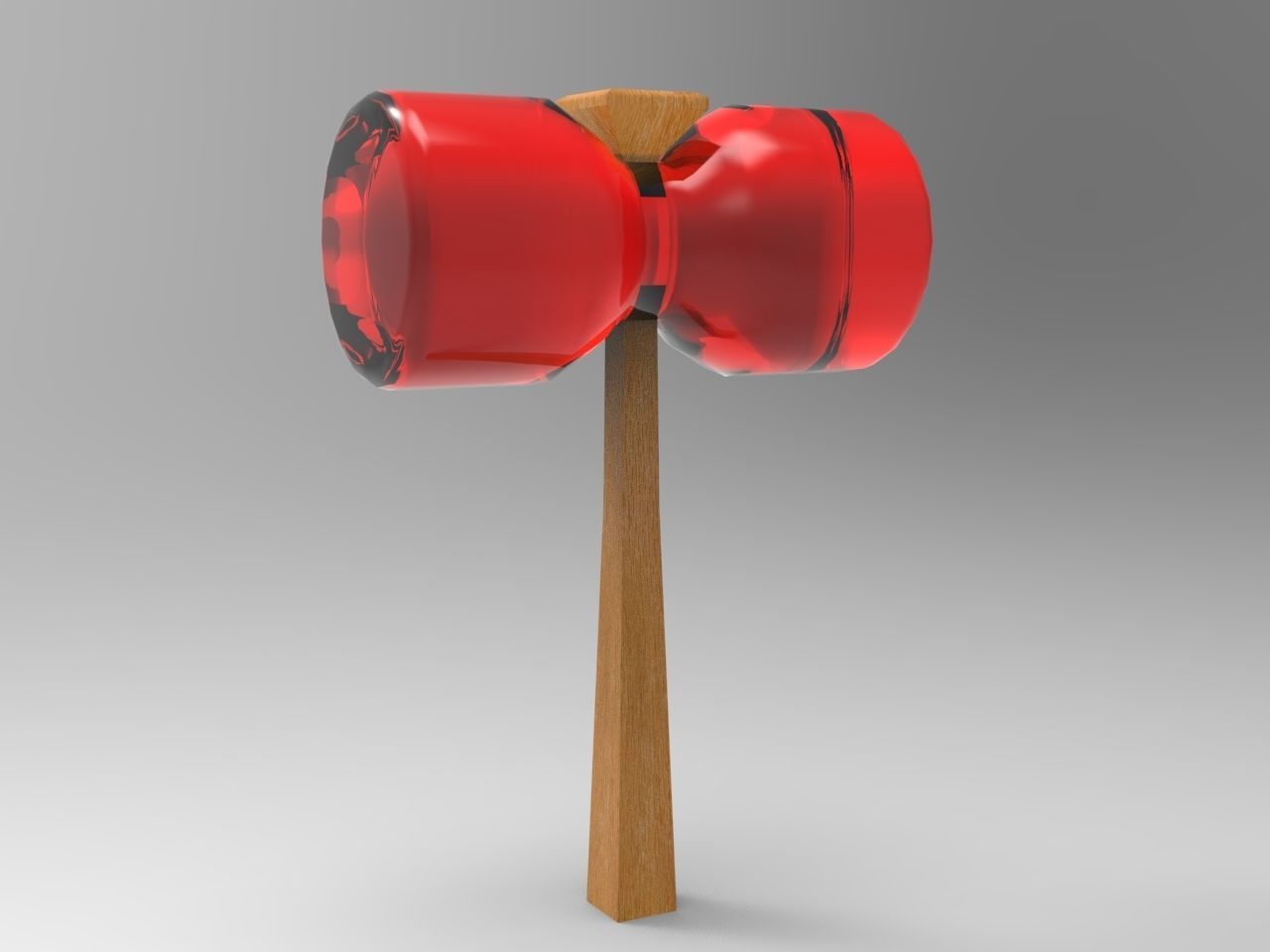 Rubber Mallet 3D model_14