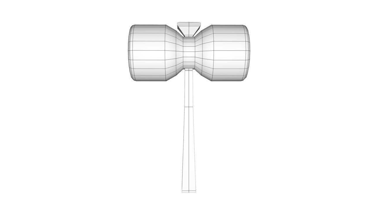 Rubber Mallet 3D model_2