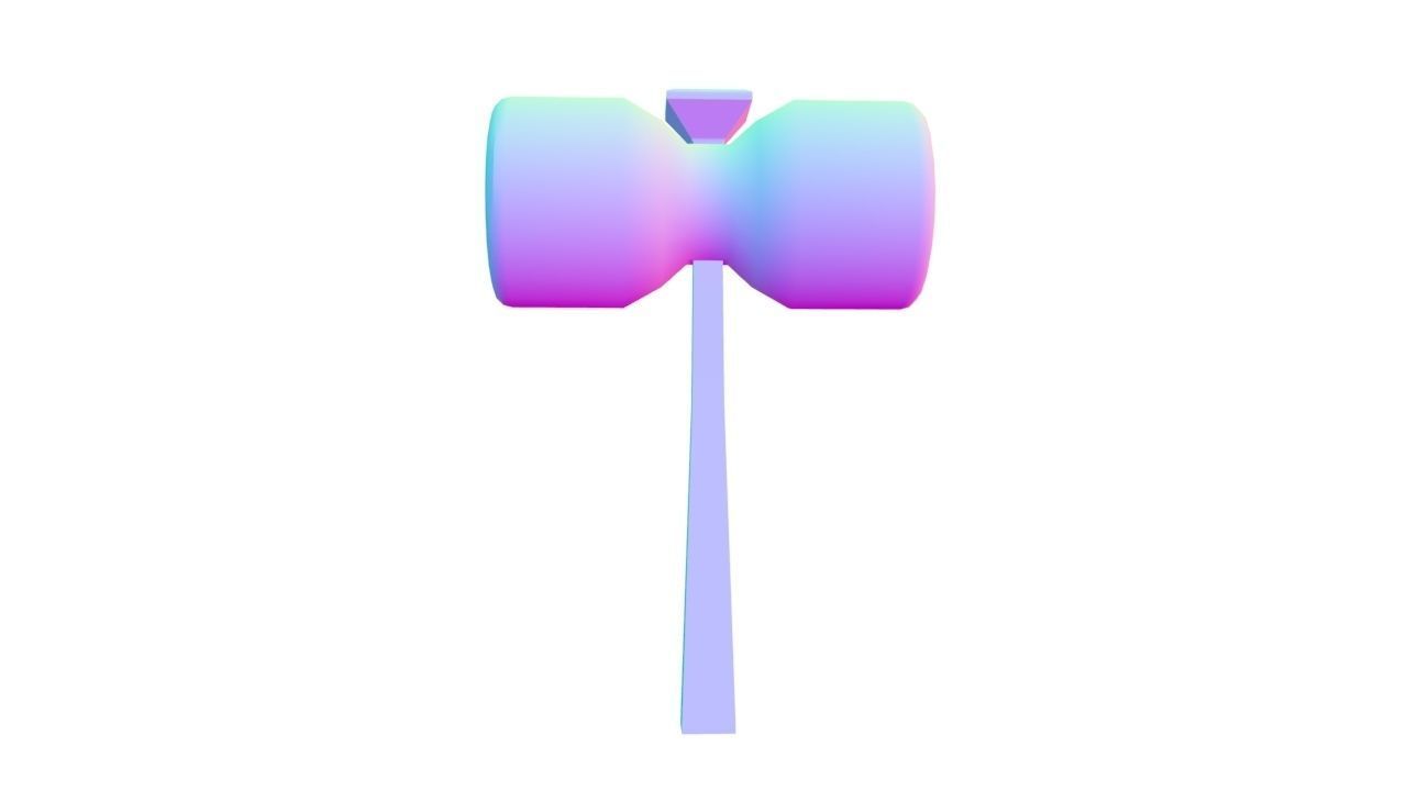Rubber Mallet 3D model_4