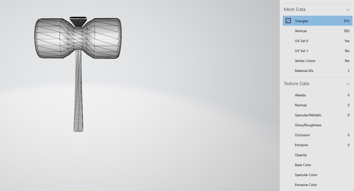 Rubber Mallet 3D model_7