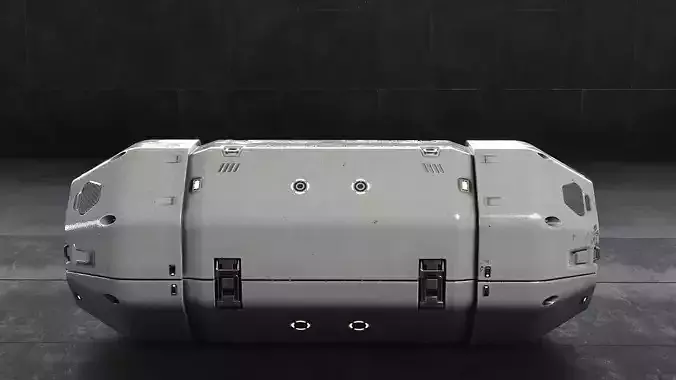 Sci Fi Sleep Capsule Low-poly 3D model