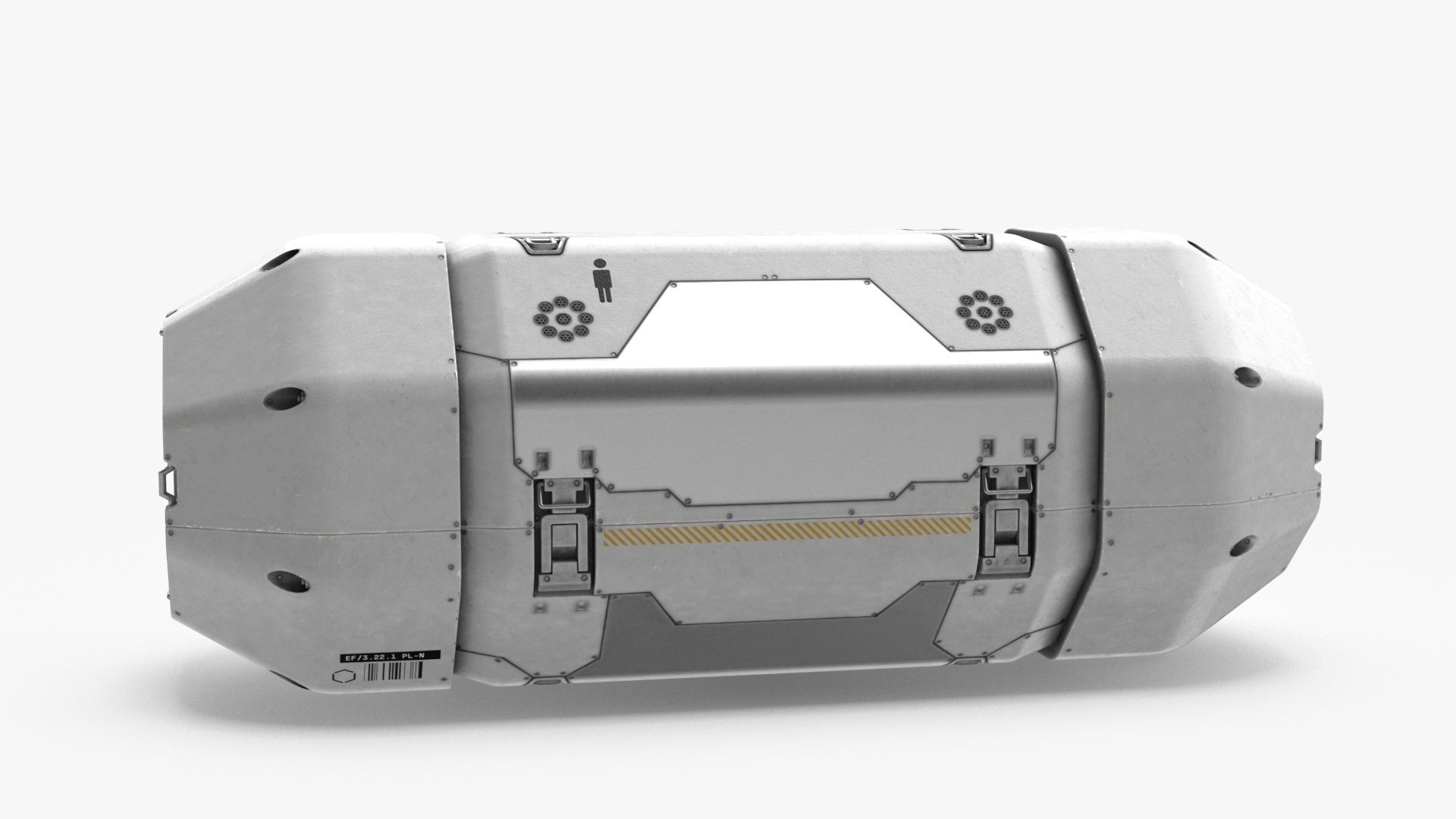 Sci Fi Sleep Capsule Low-poly 3D model_20