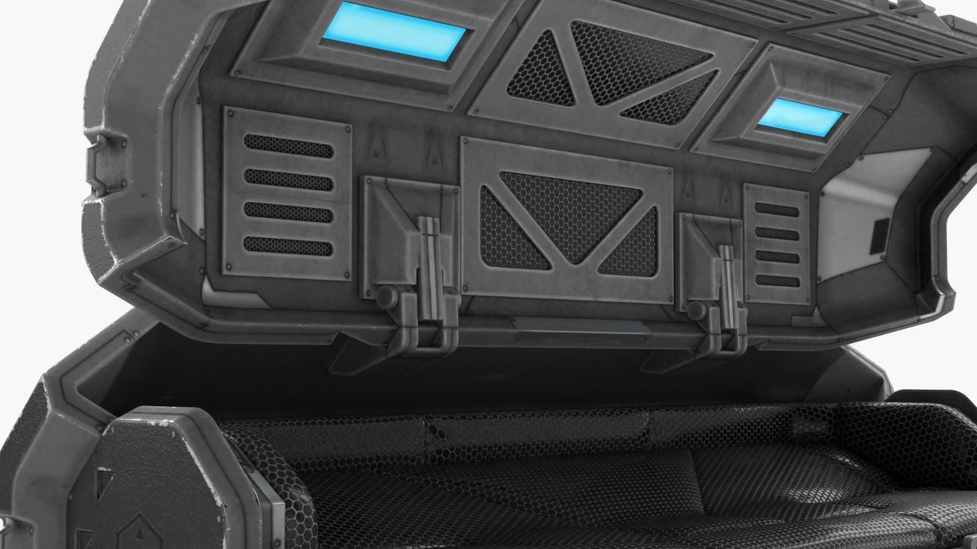 Sci Fi Sleep Capsule Low-poly 3D model_22