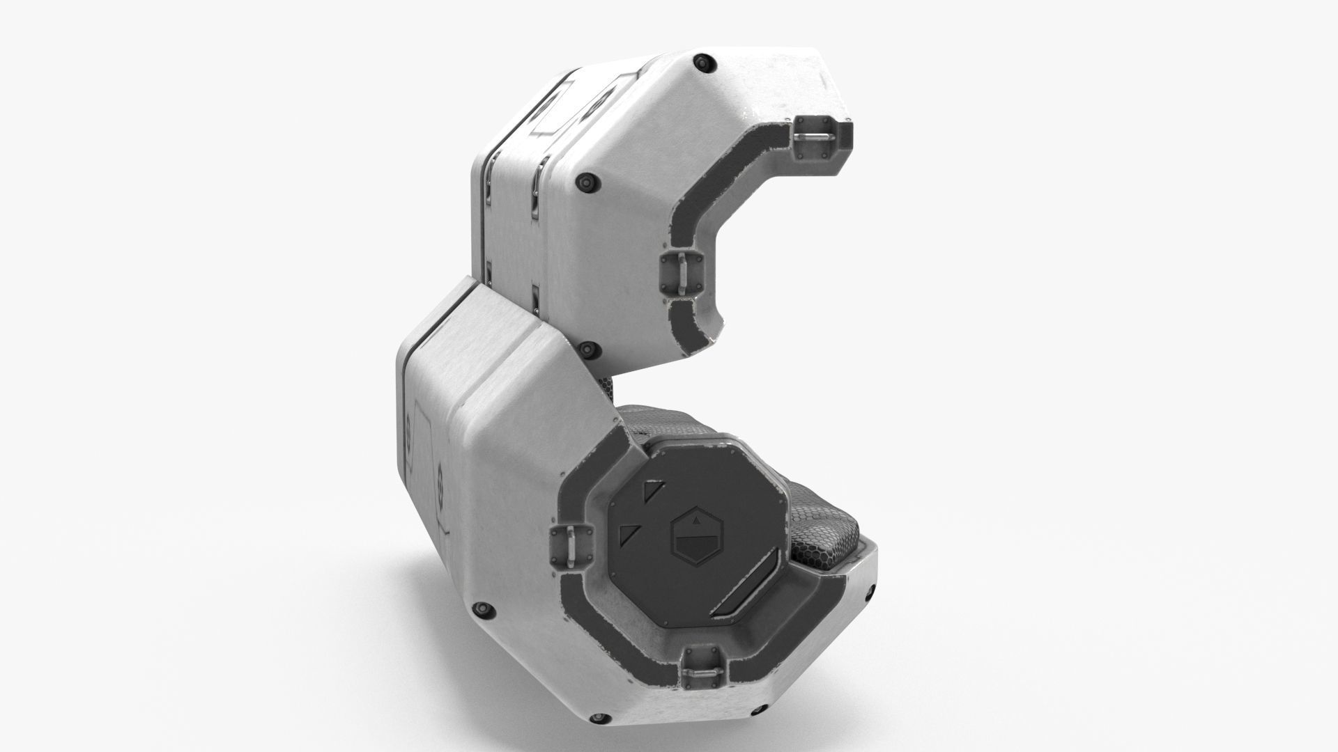 Sci Fi Sleep Capsule Low-poly 3D model_11