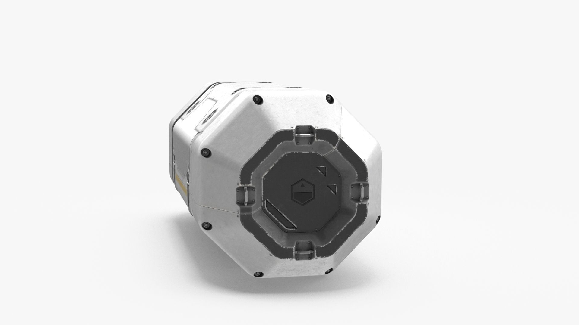 Sci Fi Sleep Capsule Low-poly 3D model_16