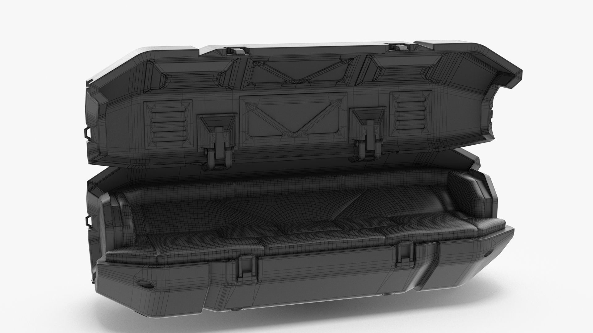 Sci Fi Sleep Capsule Low-poly 3D model_23