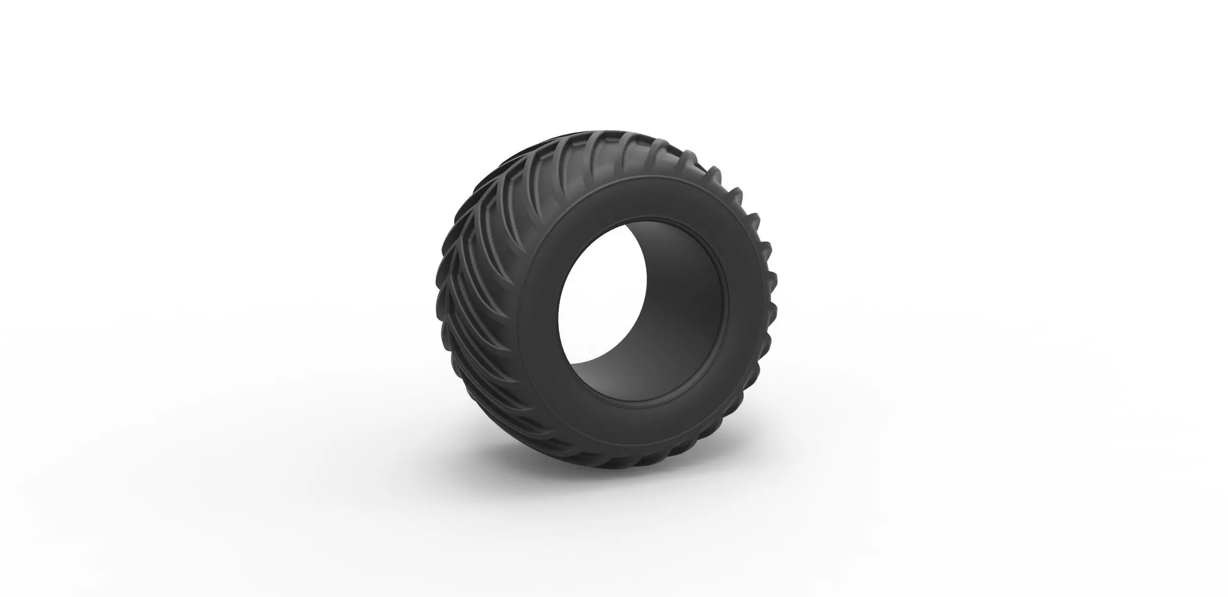 Dune buggy rear tire 24 Scale 1 to 25 3D print model