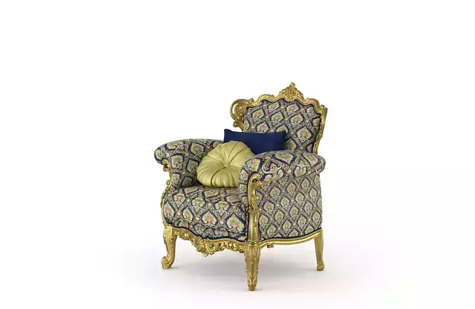 Classic Upholstered Armchair