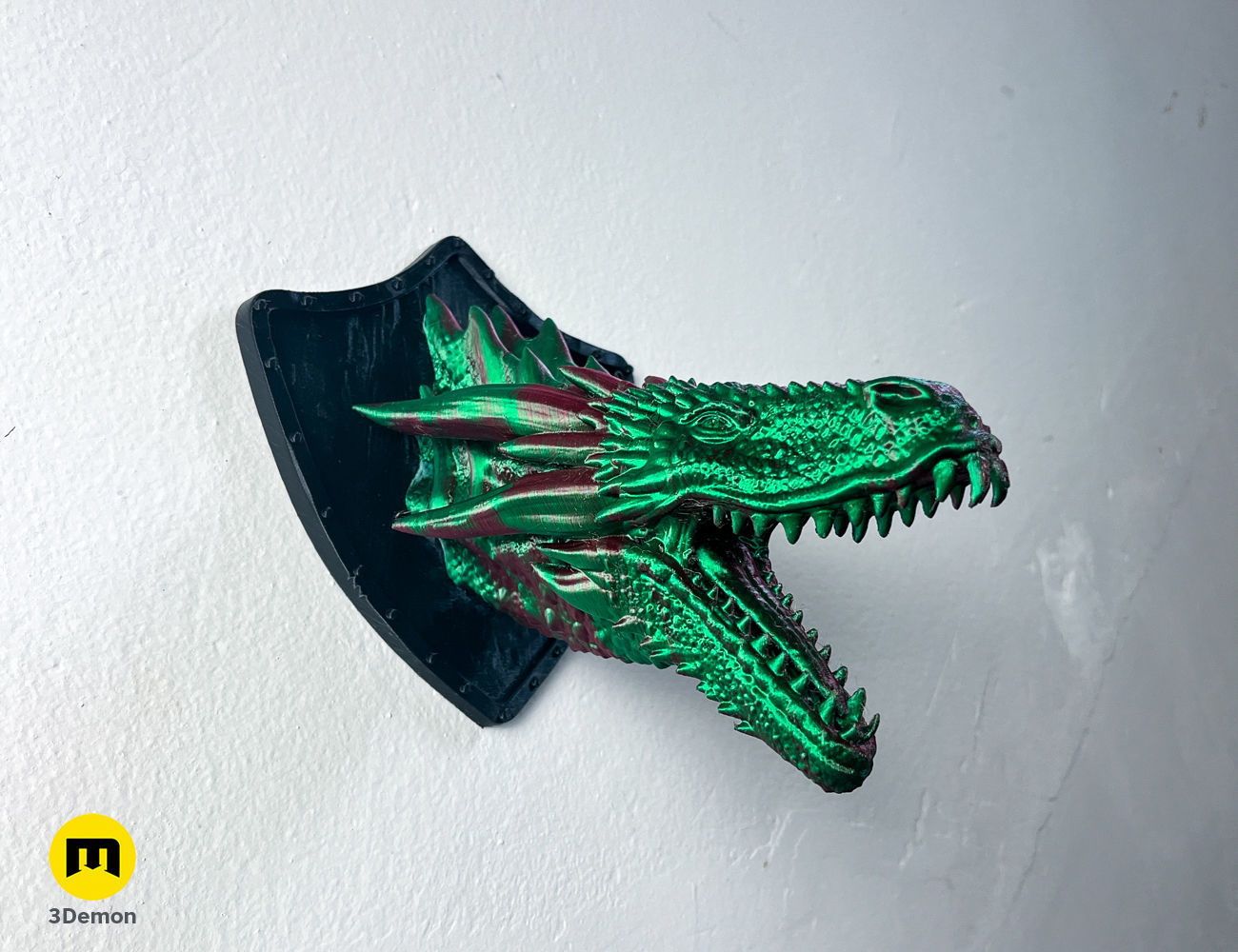 Dragon Head Wall Trophy - Game of Thrones 3D print model_6