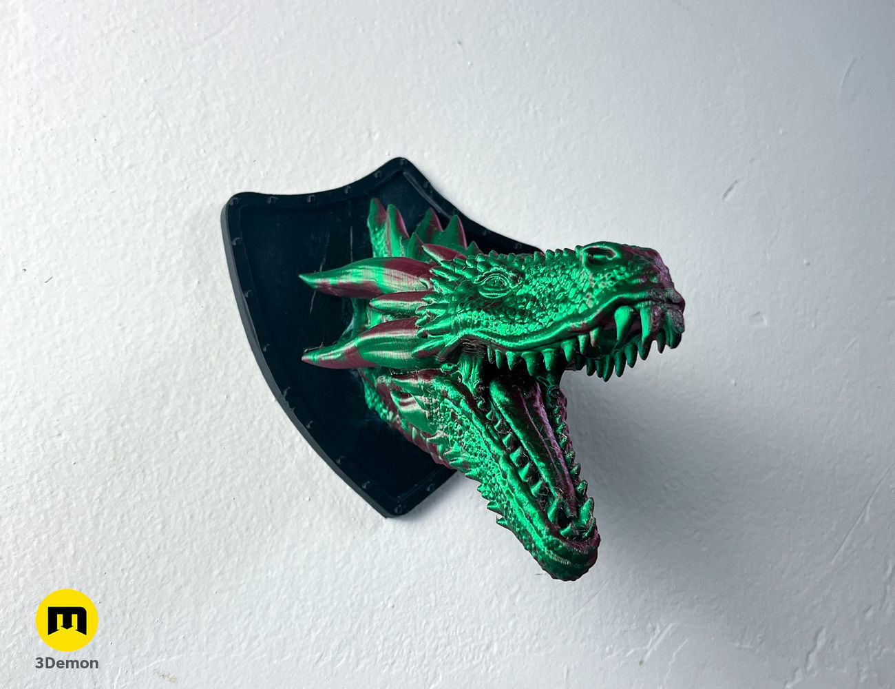 Dragon Head Wall Trophy - Game of Thrones 3D print model_4