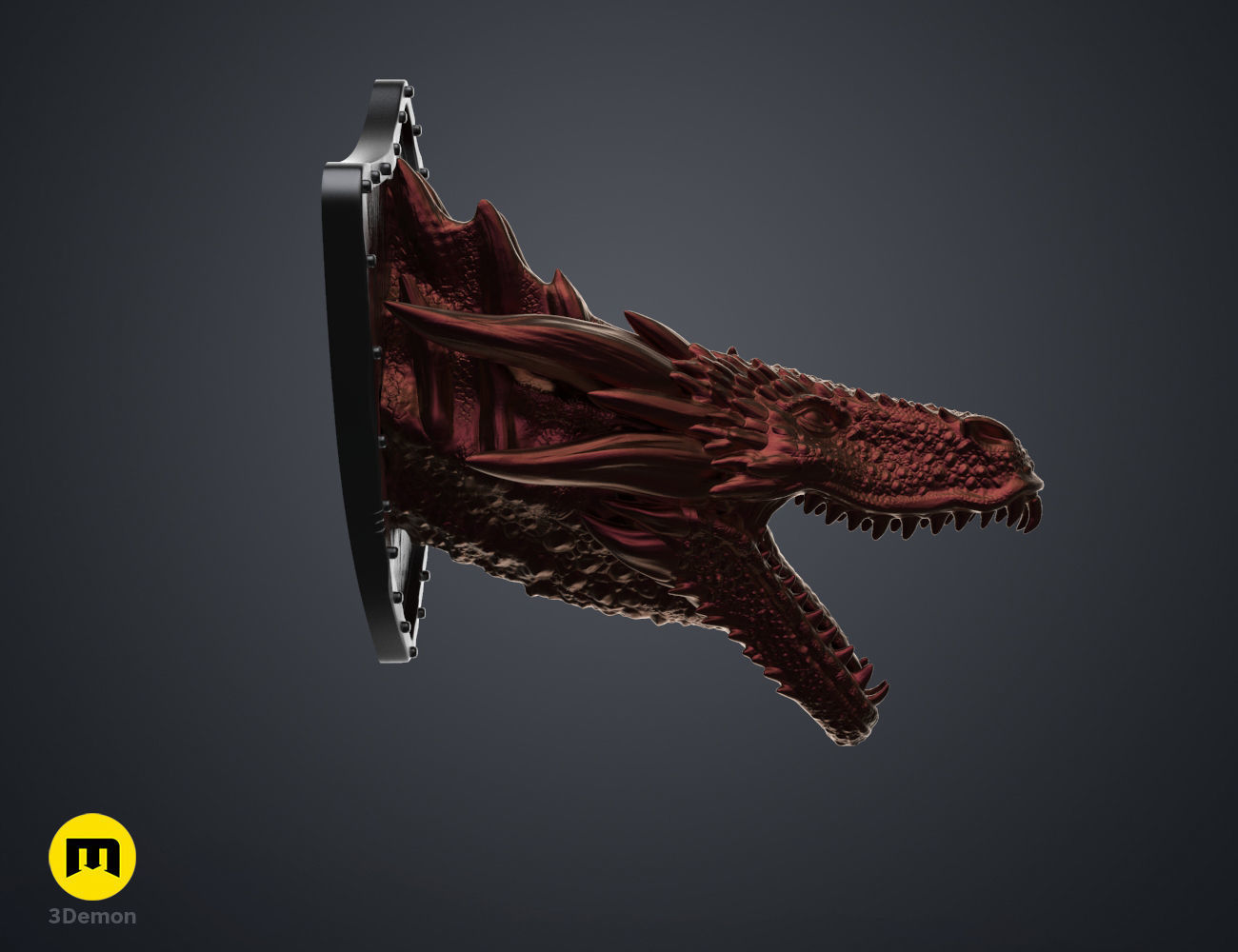 Dragon Head Wall Trophy - Game of Thrones 3D print model_1