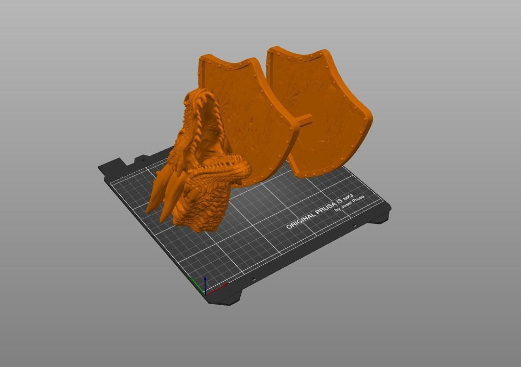 Dragon Head Wall Trophy - Game of Thrones 3D print model_7