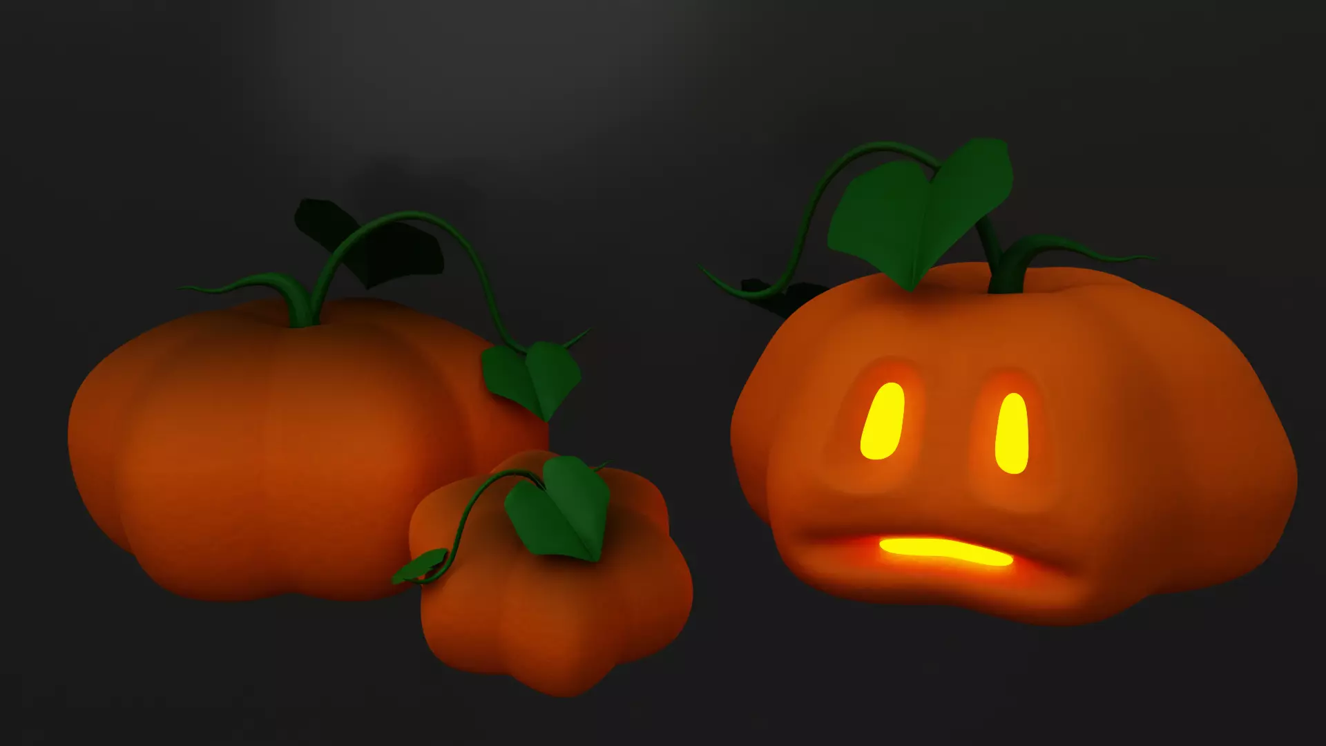 Halloween Pumpkin 3D model_0