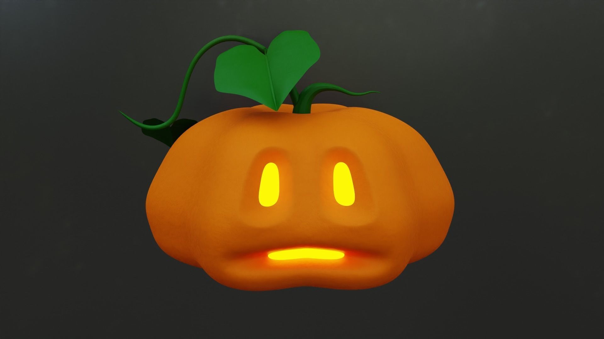 Halloween Pumpkin 3D model_5