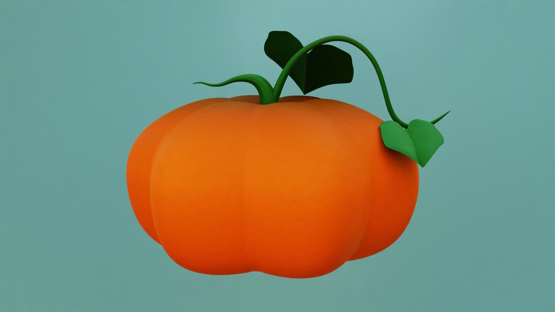 Halloween Pumpkin 3D model_2
