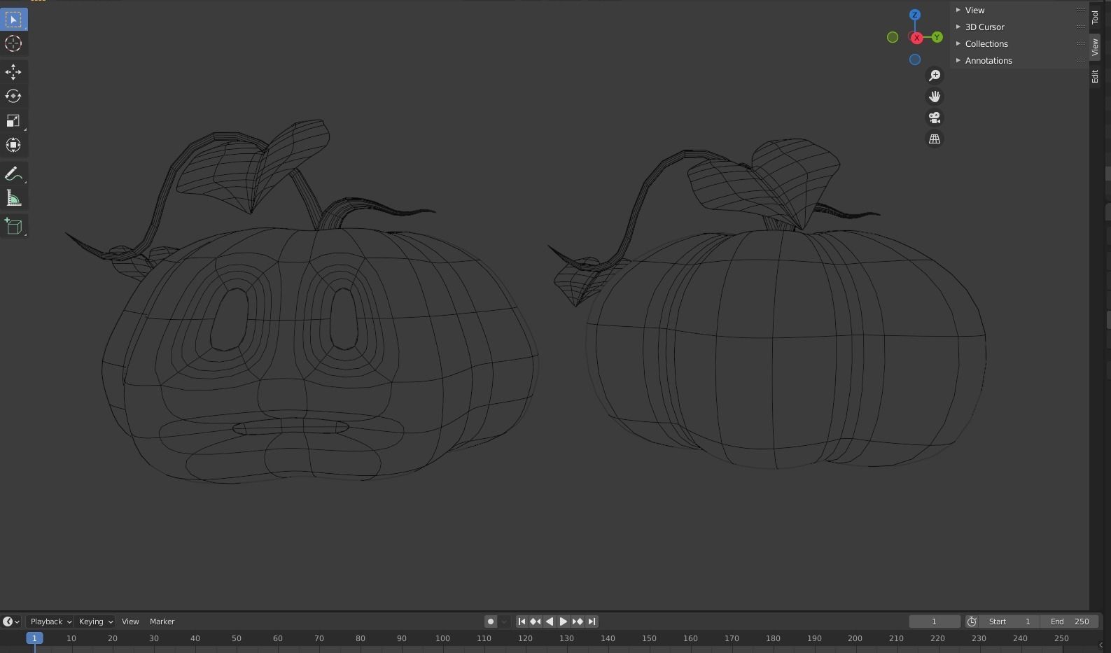 Halloween Pumpkin 3D model_8