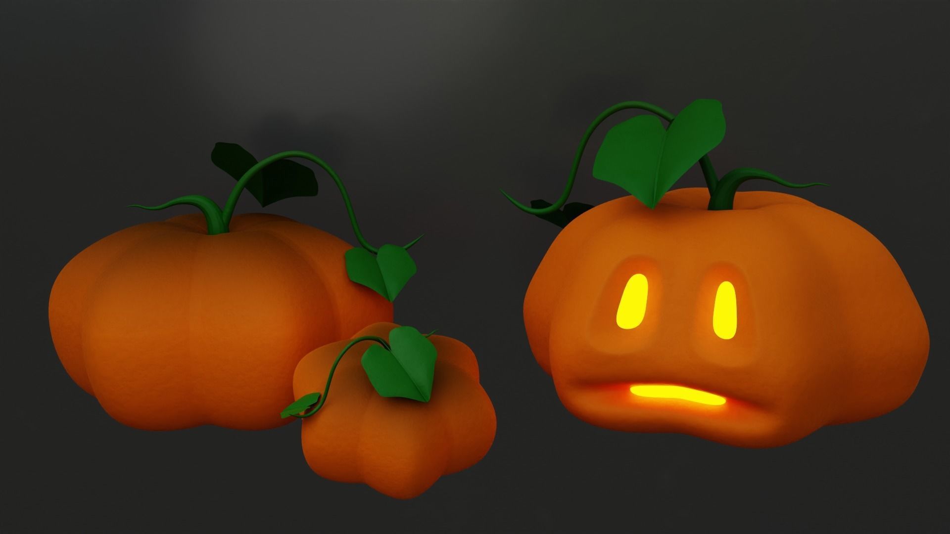 Halloween Pumpkin 3D model_3