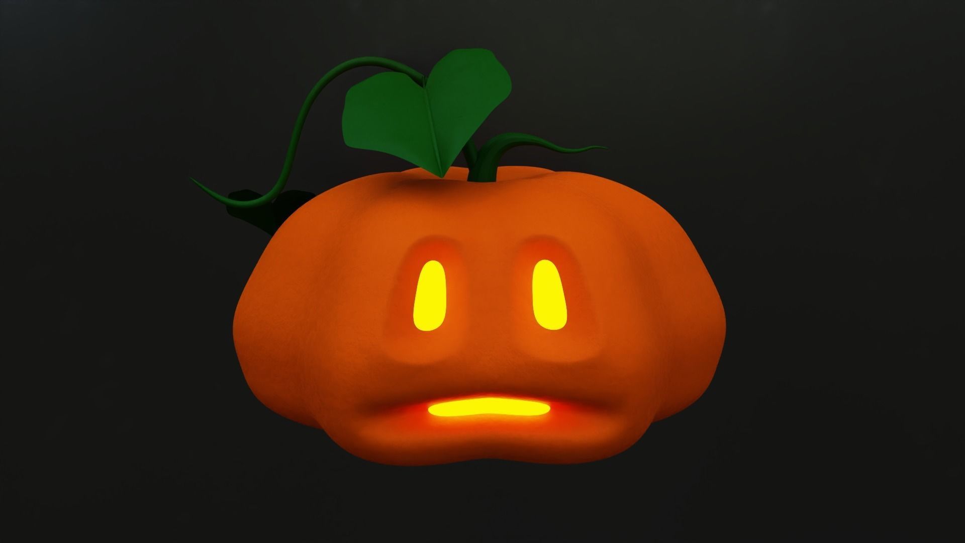Halloween Pumpkin 3D model_1