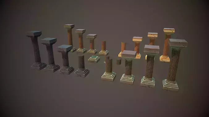 Modular Stylized Roman columns