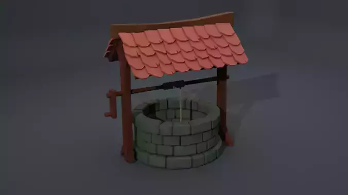 LowPoly Medieval Well