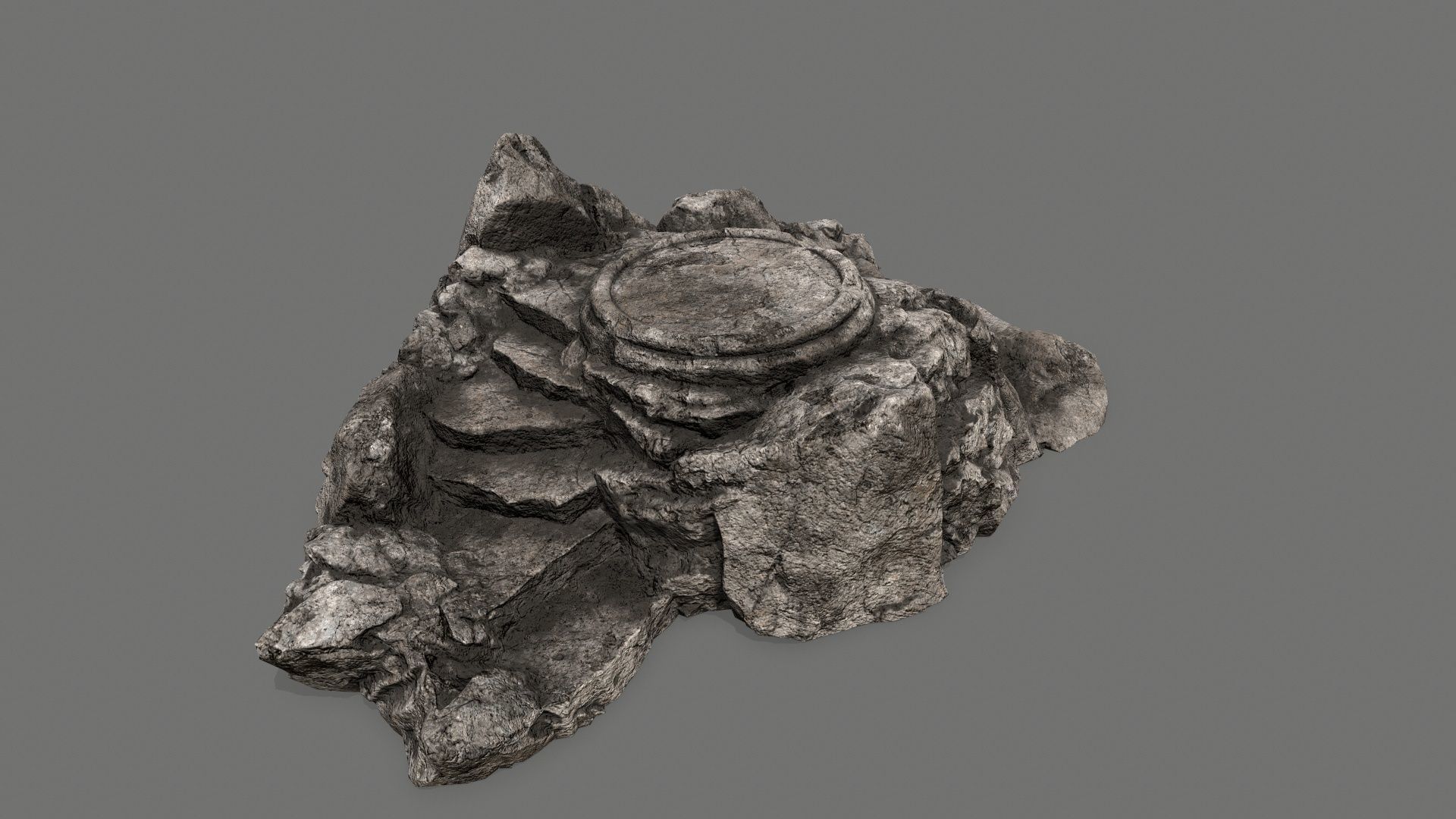 Ladder Ruin Low-poly 3D model_2